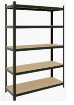 Стеллаж металлический с порошковым покрытием черного цвета  SP250C/ 