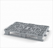 Легкий перфорированный пластиковый поддон с тремя полозьями 1200х800, 02.102.91.С7.Q00х150